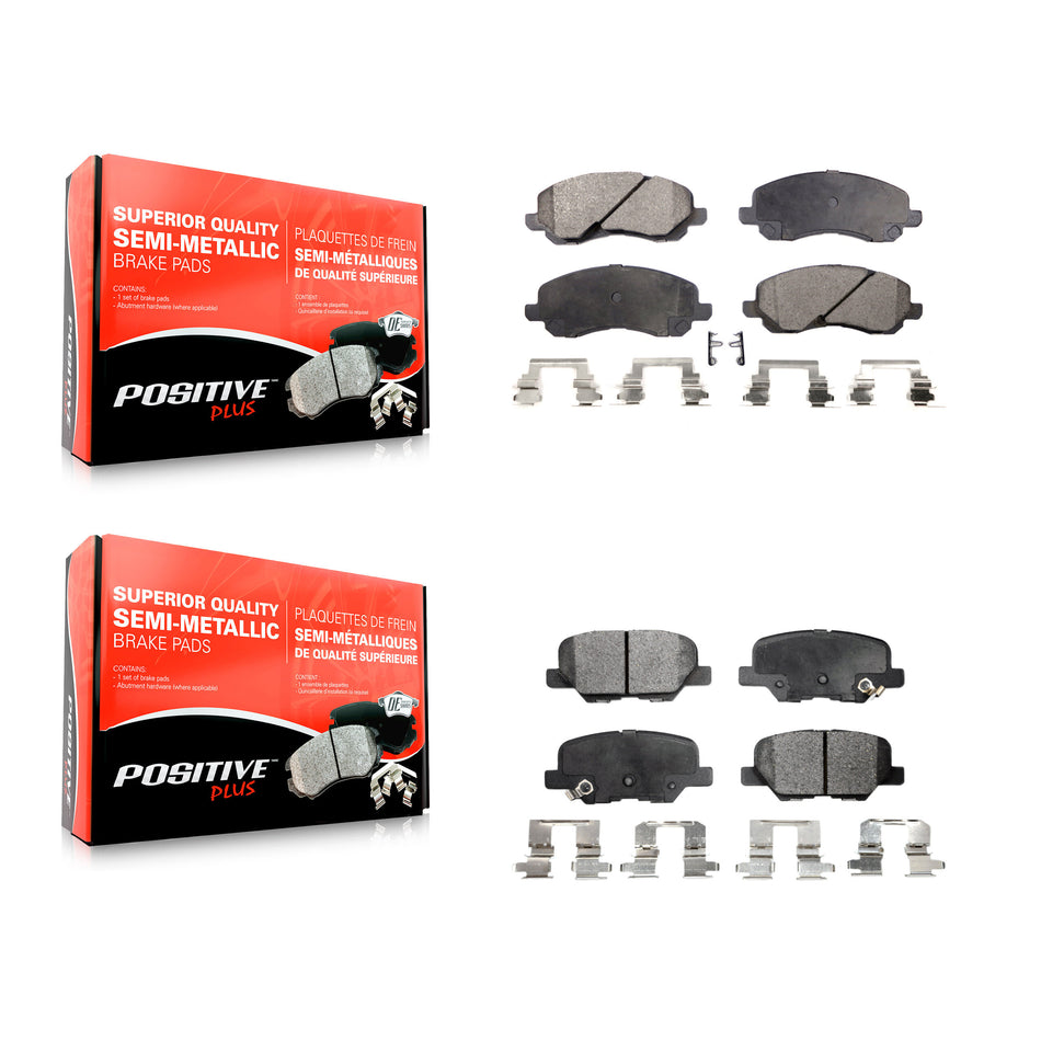 Front Rear Semi-Metallic Brake Pads Kit For Mitsubishi Outlander Sport RVR KPF-100399