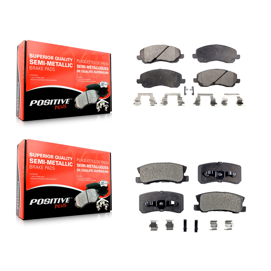 Front Rear Semi-Metallic Brake Pads Kit For Jeep Patriot Compass Chrysler Dodge Avenger Mitsubishi Sebring 200 Lancer Outlander Sport RVR KPF-100401