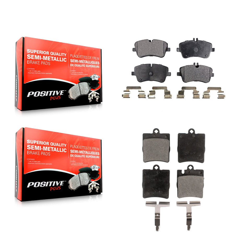 Front Rear Semi-Metallic Brake Pads Kit For Mercedes-Benz C240 CLK350 C320 C280 CLK320 C350 KPF-100404