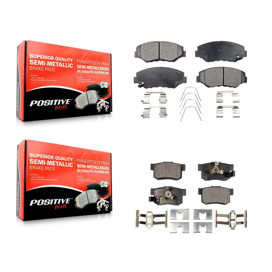 Front Rear Semi-Metallic Brake Pads Kit For Honda CR-V KPF-100420