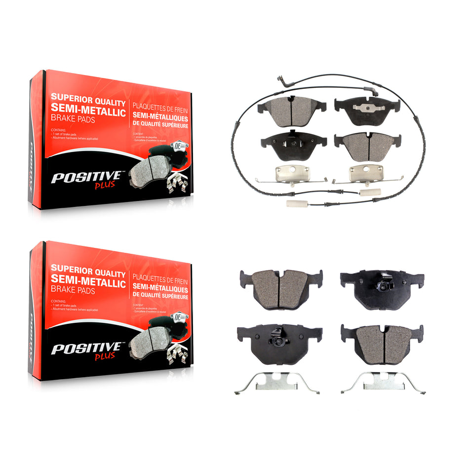 Front Rear Semi-Metallic Brake Pads Kit For BMW 530i 528i 525i 530xi 535xi xDrive 535i 528xi 525xi KPF-100425