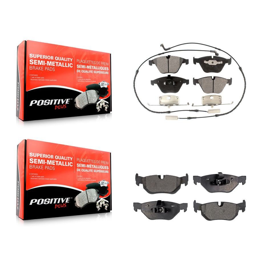 Front Rear Semi-Metallic Brake Pads Kit For BMW 328i xDrive X1 328xi 323i KPF-100427