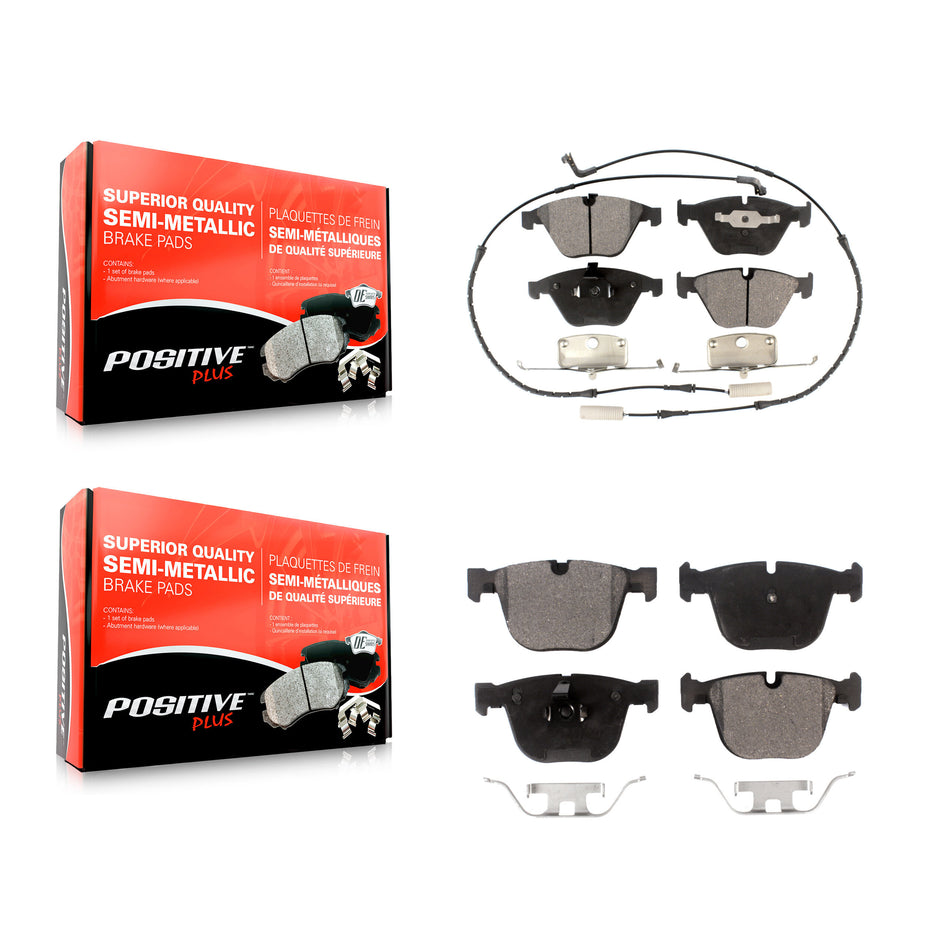 Front Rear Semi-Metallic Brake Pads Kit For BMW 750Li M3 650i 535i 745Li 550i 750i 745i 645Ci 545i 760Li 1 Series M 760i KPF-100429
