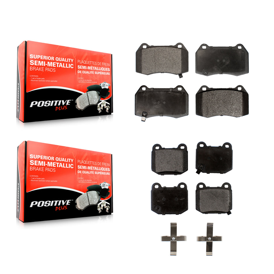 Front Rear Semi-Metallic Brake Pads Kit For Nissan 350Z Infiniti G35 INFINITI With Brembo Brakes KPF-100451