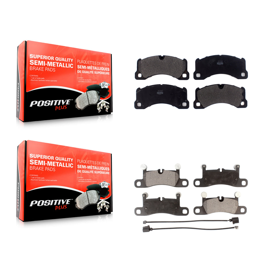 Front Rear Semi-Metallic Brake Pads Kit For Porsche Cayenne Volkswagen Touareg KPF-100465