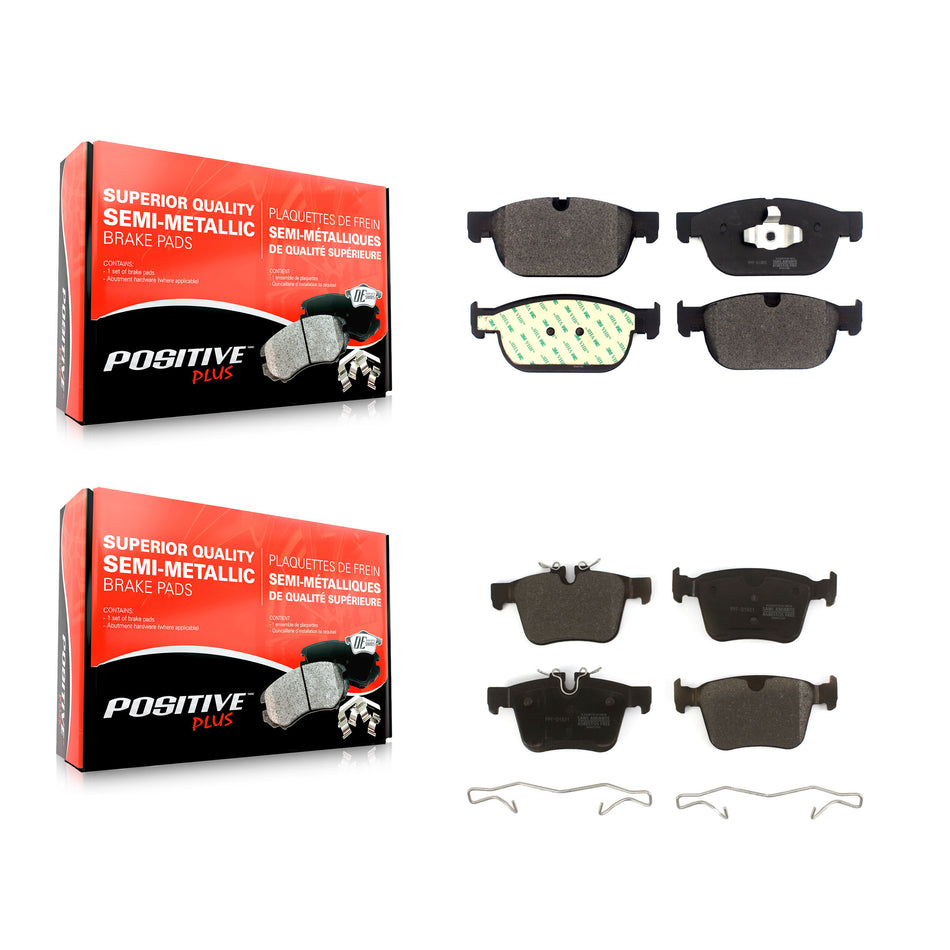 Front Rear Semi-Metallic Brake Pads Kit For 2016-2019 Volvo XC90 KPF-100506