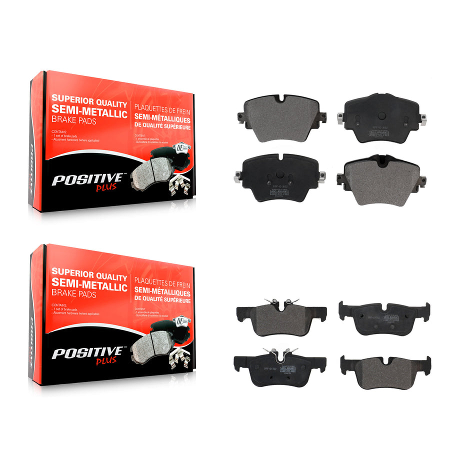 Front Rear Semi-Metallic Brake Pads Kit For BMW X1 Mini Cooper Countryman Clubman X2 228i Gran Coupe xDrive KPF-100510