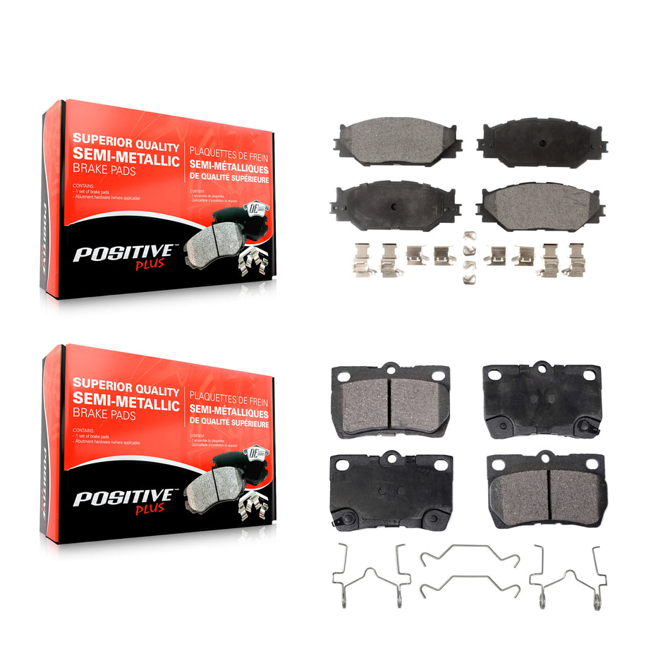 Front Rear Semi-Metallic Brake Pads Kit For Lexus IS250 KPF-100578