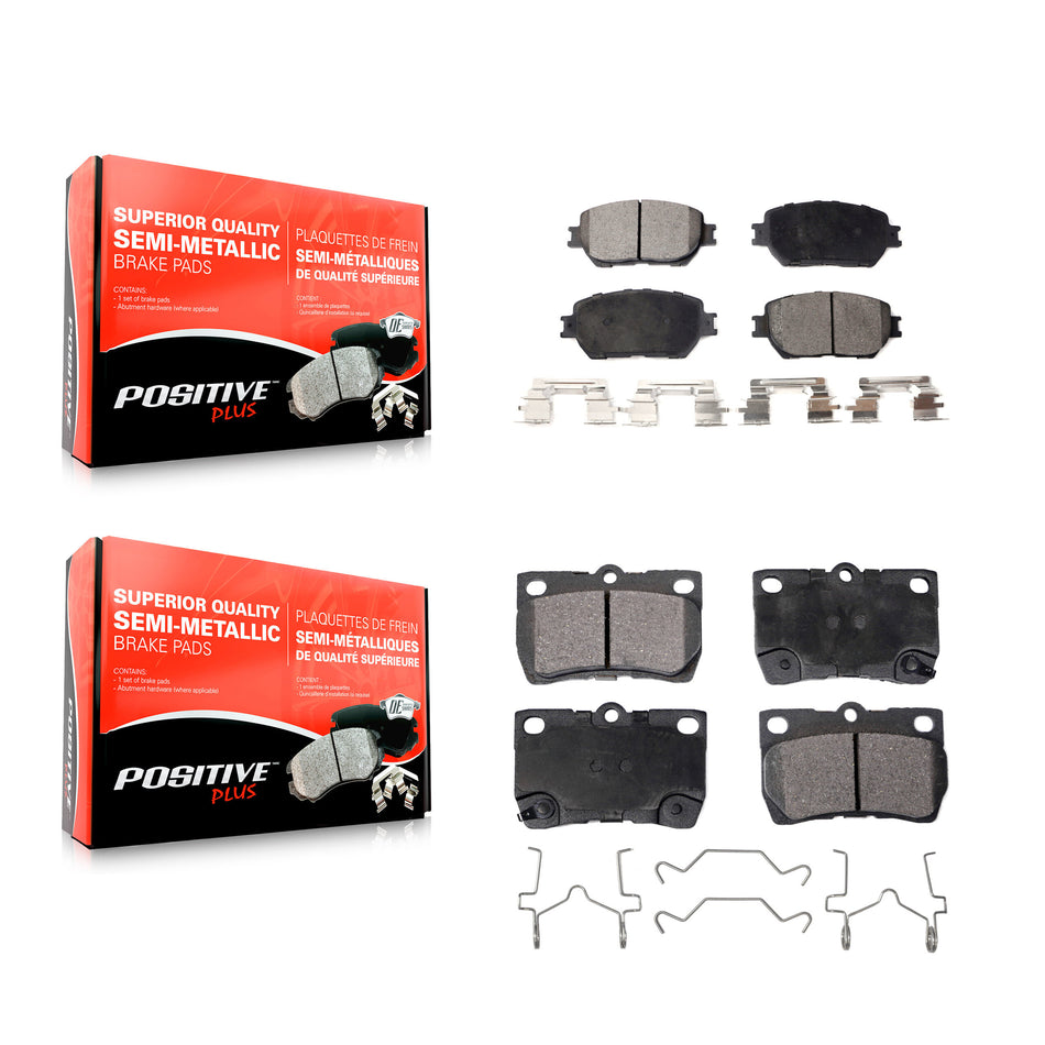 Front Rear Semi-Metallic Brake Pads Kit For Lexus IS250 GS300 KPF-100579