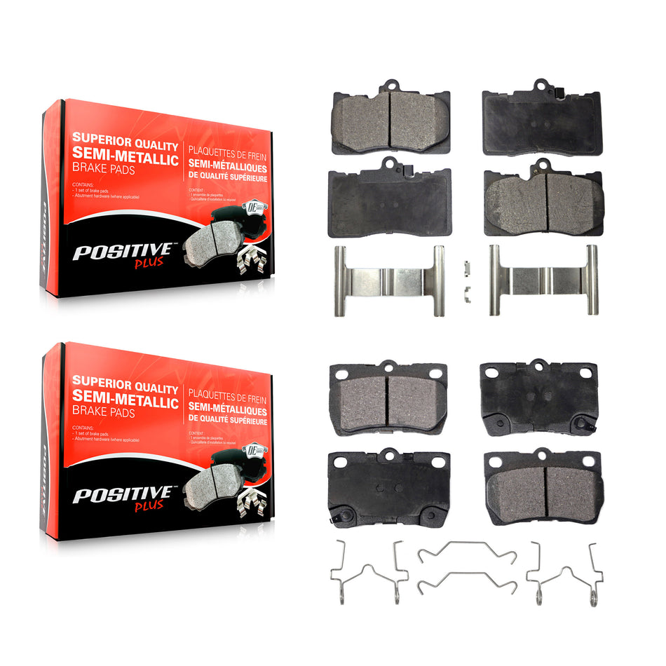 Front Rear Semi-Metallic Brake Pads Kit For Lexus GS350 IS350 GS430 GS450h GS460 KPF-100580