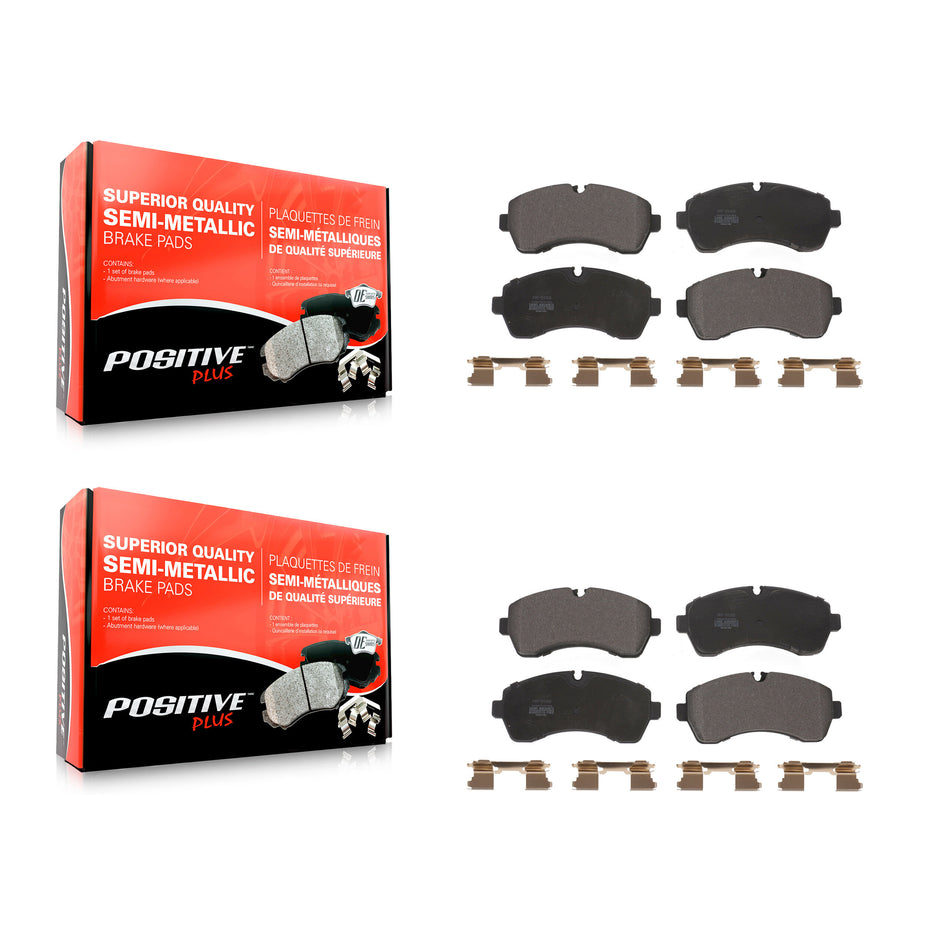 Front Rear Semi-Metallic Brake Pads Kit For Workhorse Custom Chassis W42 P32 KPF-100592