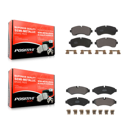Front Rear Semi-Metallic Brake Pads Kit For Mercedes-Benz Sprinter 2500 3500 4500 3500XD KPF-100610