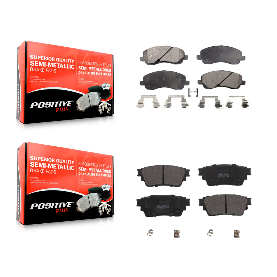 Front Rear Semi-Metallic Brake Pads Kit For Mitsubishi Outlander KPF-100622