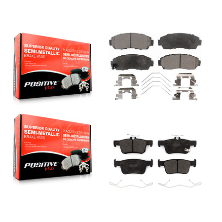 Front Rear Semi-Metallic Brake Pads Kit For Acura RDX TLX KPF-100651