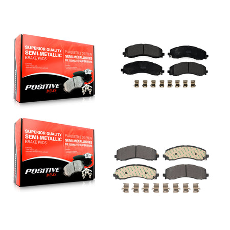 Front Rear Semi-Metallic Brake Pads Kit For Ram 2500 3500 KPF-100672