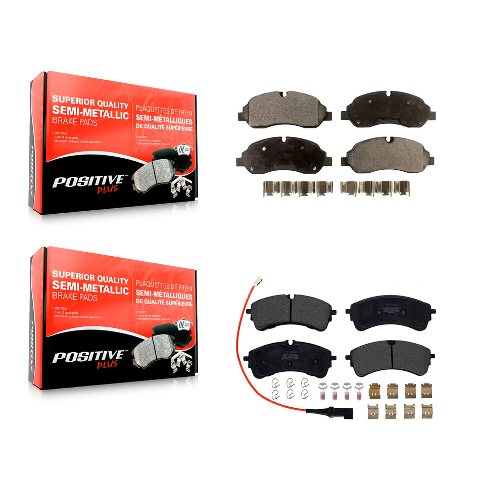 Front Rear Semi-Metallic Brake Pads Kit For Ford Transit-250 Transit-150 Transit-350 HD KPF-100675