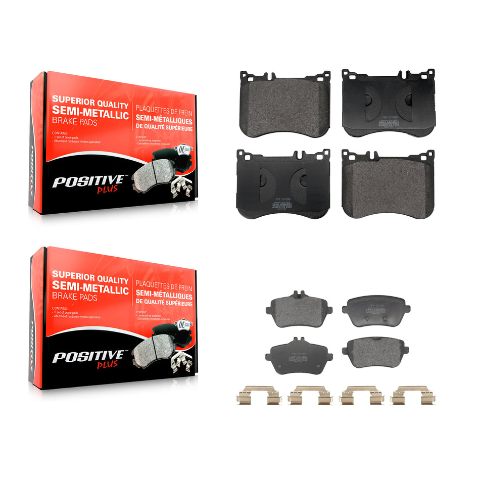 Front Rear Semi-Metallic Brake Pad Kit For Mercedes-Benz S550 S560 SL550 SL450 S450 S550e KPF-100725