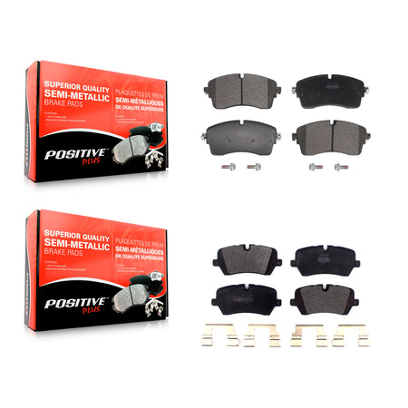 Front Rear Semi-Metallic Brake Pads Kit For Land Rover Defender 110 Discovery Range 90 KPF-100733
