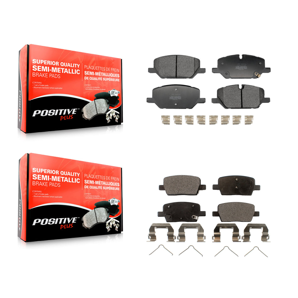 Front Rear Semi-Metallic Brake Pads Kit For Chevrolet Camaro KPF-100792