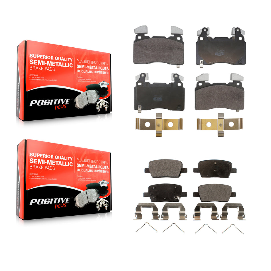 Front Rear Semi-Metallic Brake Pads Kit For Cadillac CT6 KPF-100801