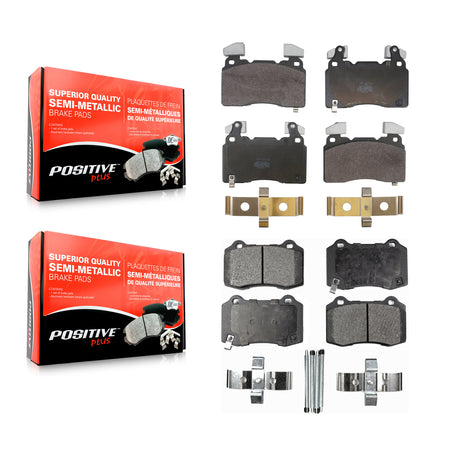 Front Rear Semi-Metallic Brake Pads Kit For Chevrolet Camaro SS KPF-100811
