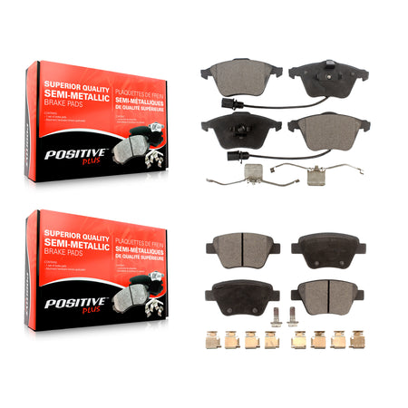 Front Rear Semi-Metallic Brake Pads Kit For Audi A3 Quattro KPF-100833