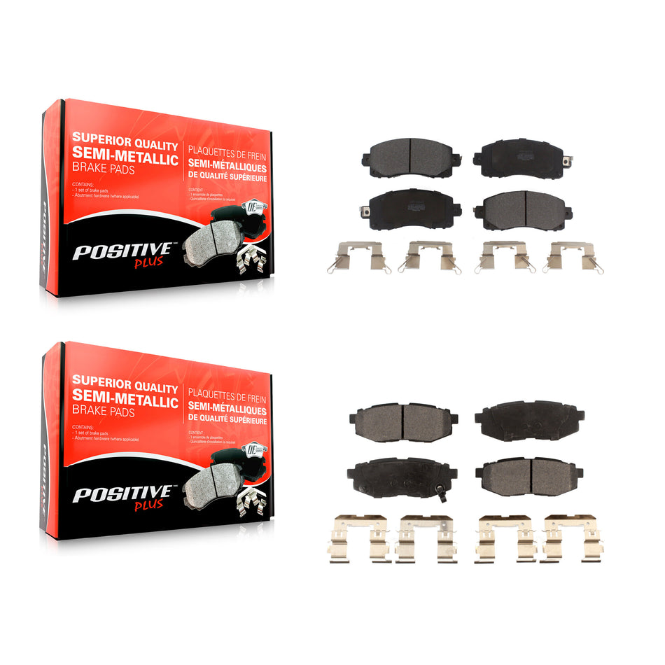 Front Rear Semi-Metallic Brake Pads Kit For Subaru WRX KPF-100837