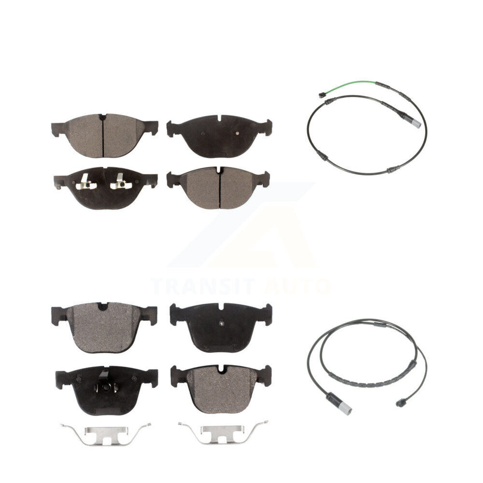 Front Rear Semi-Metallic Disc Brake Pad Wear Sensor Kit For BMW X5 X6 xDrive50i with 4.4L KPW-100093