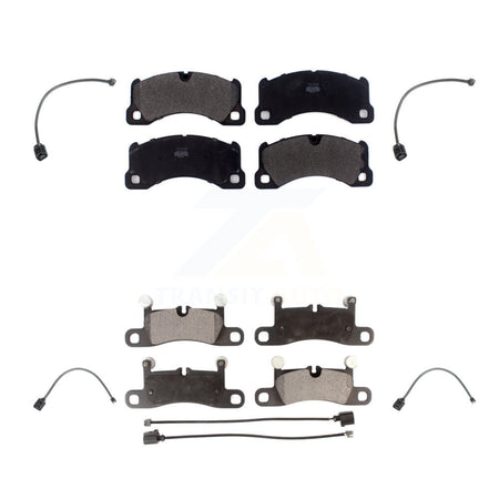 Front Rear Semi-Metallic Disc Brake Pads Wear Sensor Kit For Porsche Cayenne with Harness KPW-100279