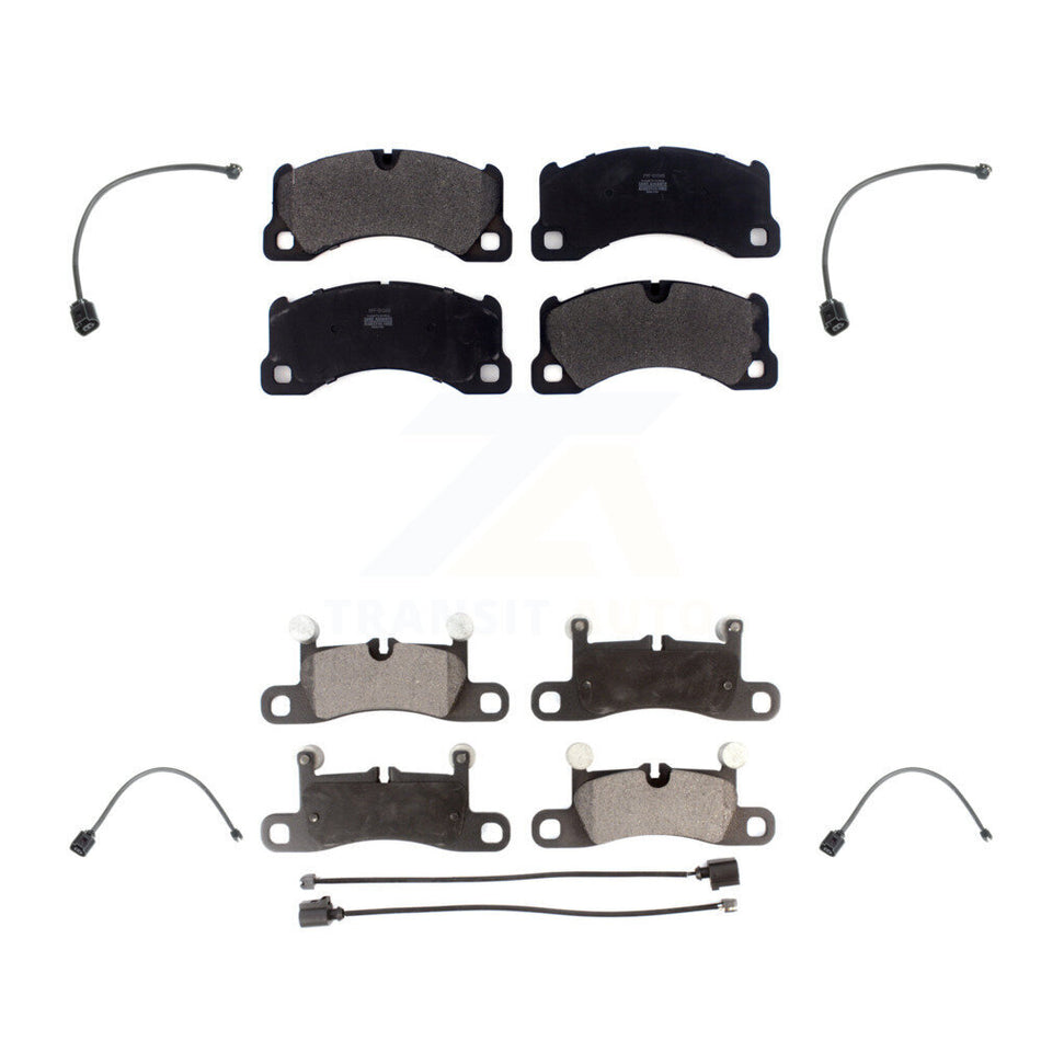 Front Rear Semi-Metallic Disc Brake Pads Wear Sensor Kit For Porsche Cayenne with Harness KPW-100279