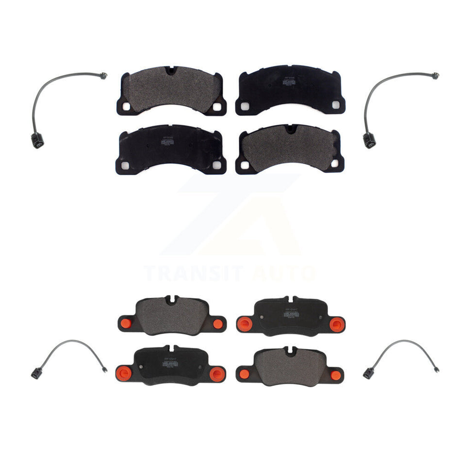 Front Rear Semi-Metallic Disc Brake Pad Wear Sensor Kit For Porsche Panamera with Harness KPW-100316