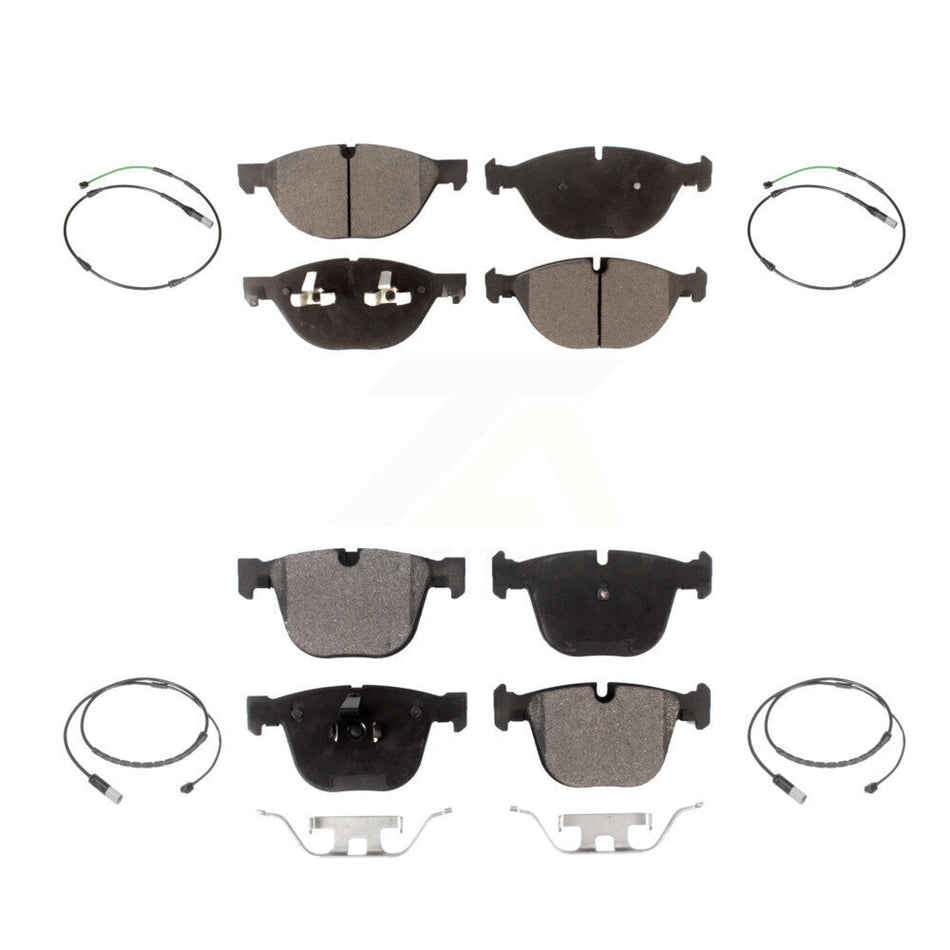 Front Rear Semi-Metallic Disc Brake Pad Wear Sensor Kit For BMW X5 X6 xDrive50i with 4.4L KPW-100341