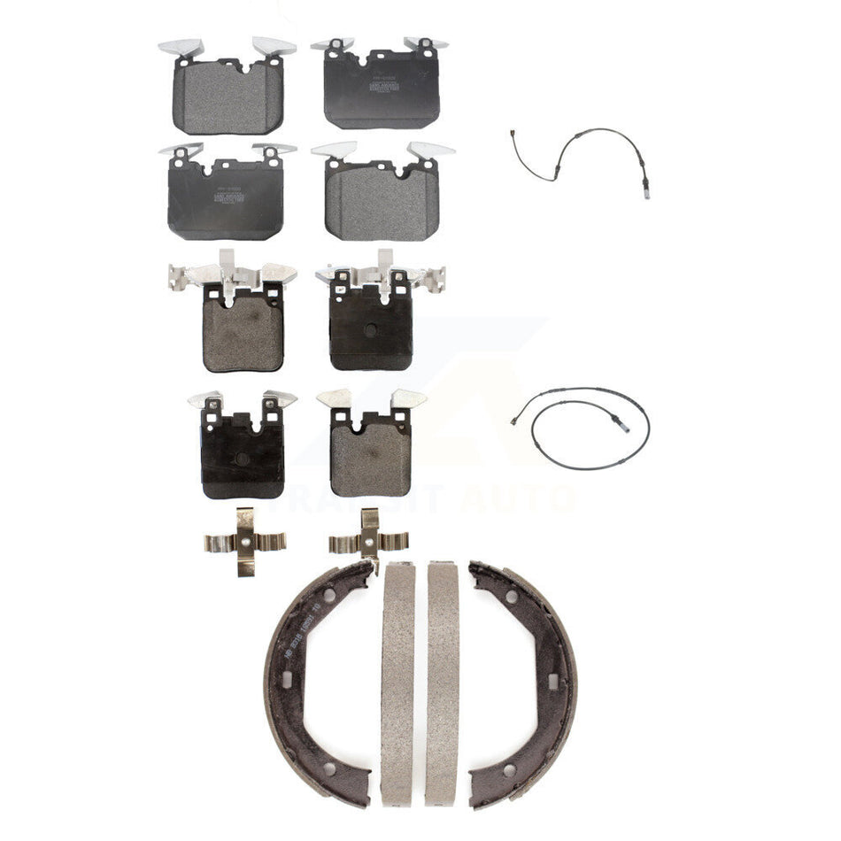 Front Rear Semi-Metallic Brake Pad Wear Sensor Kit (5Pc) For BMW 340i xDrive 435i 440i M2 KPW-100479