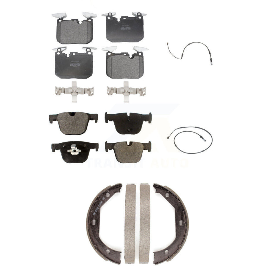 Front Rear Semi-Metallic Brake Pad Wear Sensor Kit (5Pc) For BMW 340i xDrive 435i 440i GT KPW-100480