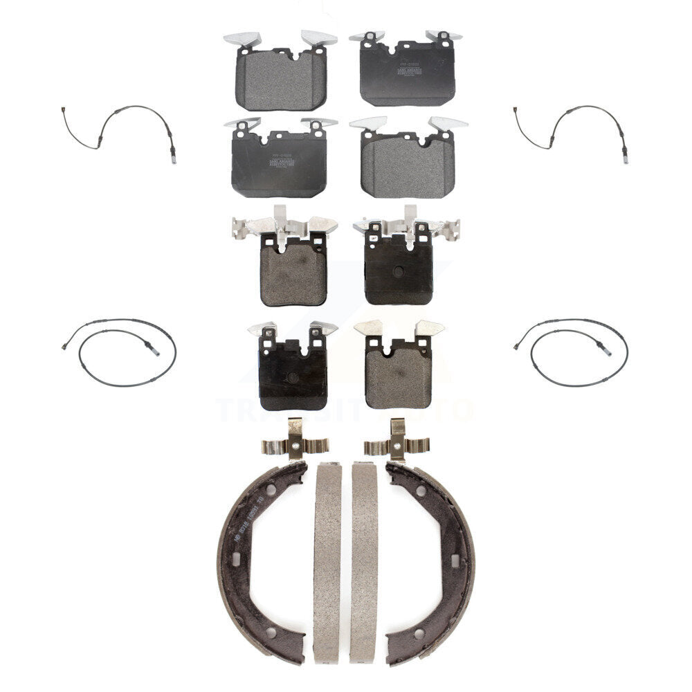 Front Rear Semi-Metallic Brake Pad Wear Sensor Kit (7Pc) For BMW 340i xDrive 435i 440i M2 KPW-100509