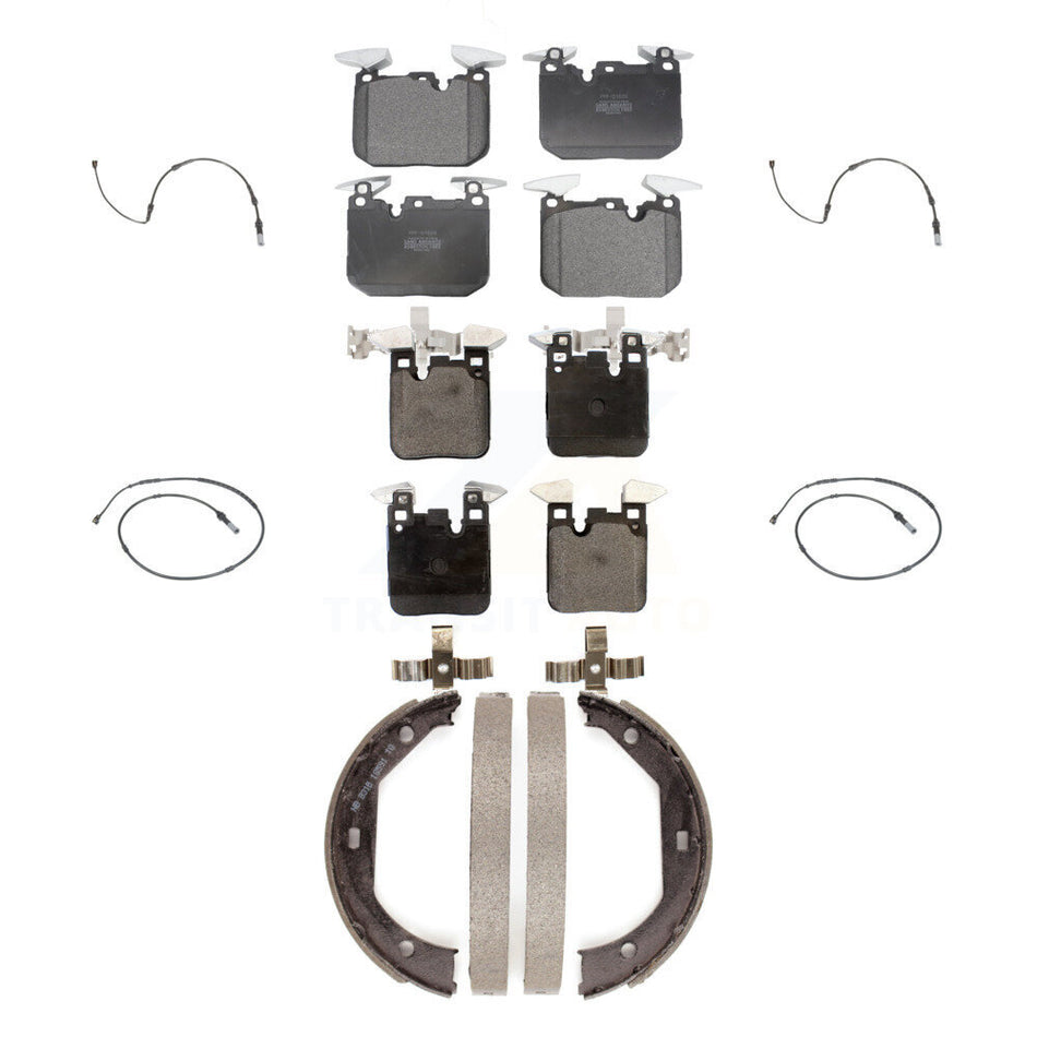 Front Rear Semi-Metallic Brake Pad Wear Sensor Kit (7Pc) For BMW 340i xDrive 435i 440i M2 KPW-100509