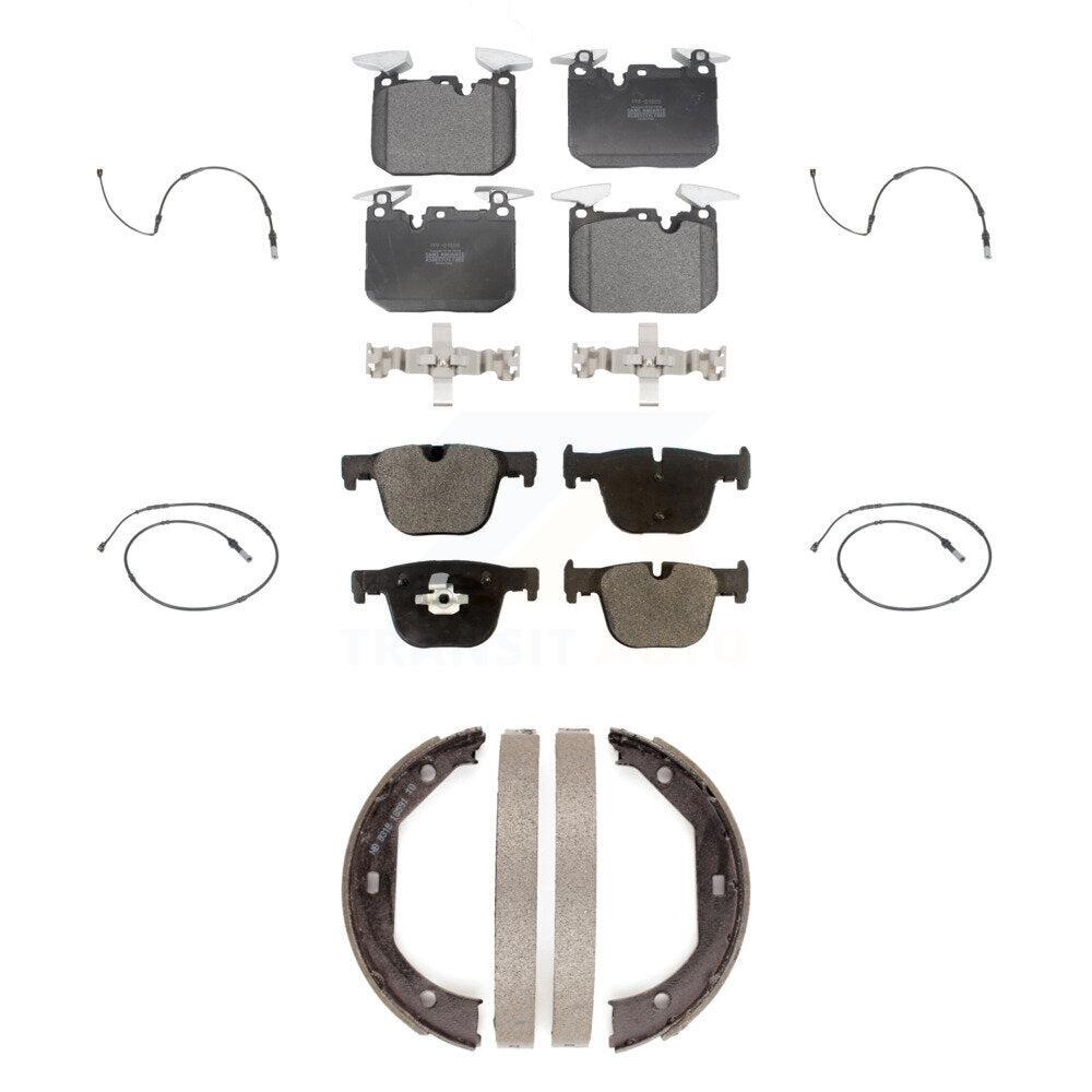 Front Rear Semi-Metallic Brake Pad Wear Sensor Kit (7Pc) For BMW 340i xDrive 435i 440i GT KPW-100510