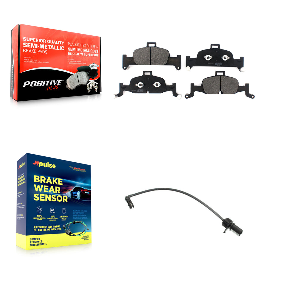 Front Semi-Metallic Brake Pad Wear Sensor Kit For Audi A4 Quattro A5 Sportback allroad A6 KPW-100705