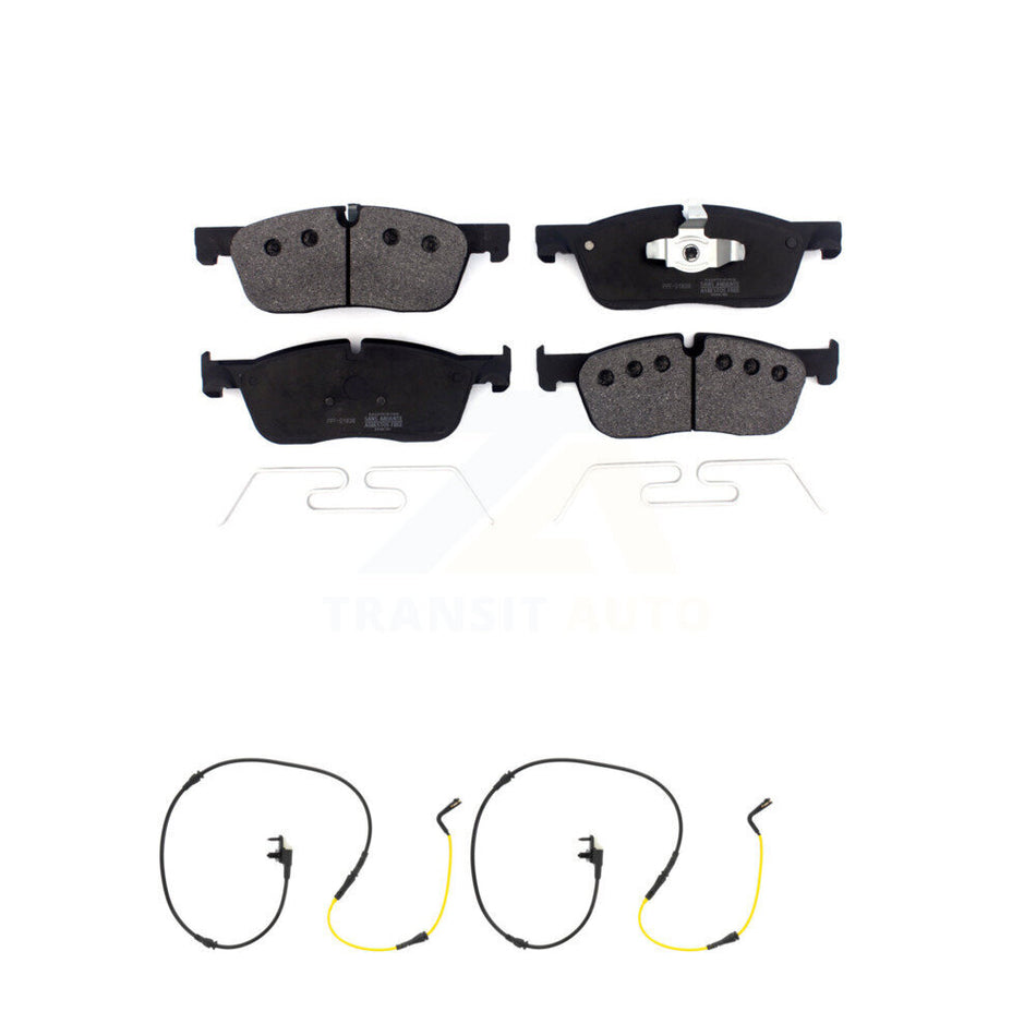 Front Semi-Metallic Brake Pads & Wear Sensor Kit For Jaguar F-Pace Land Rover Range Velar KPW-100850