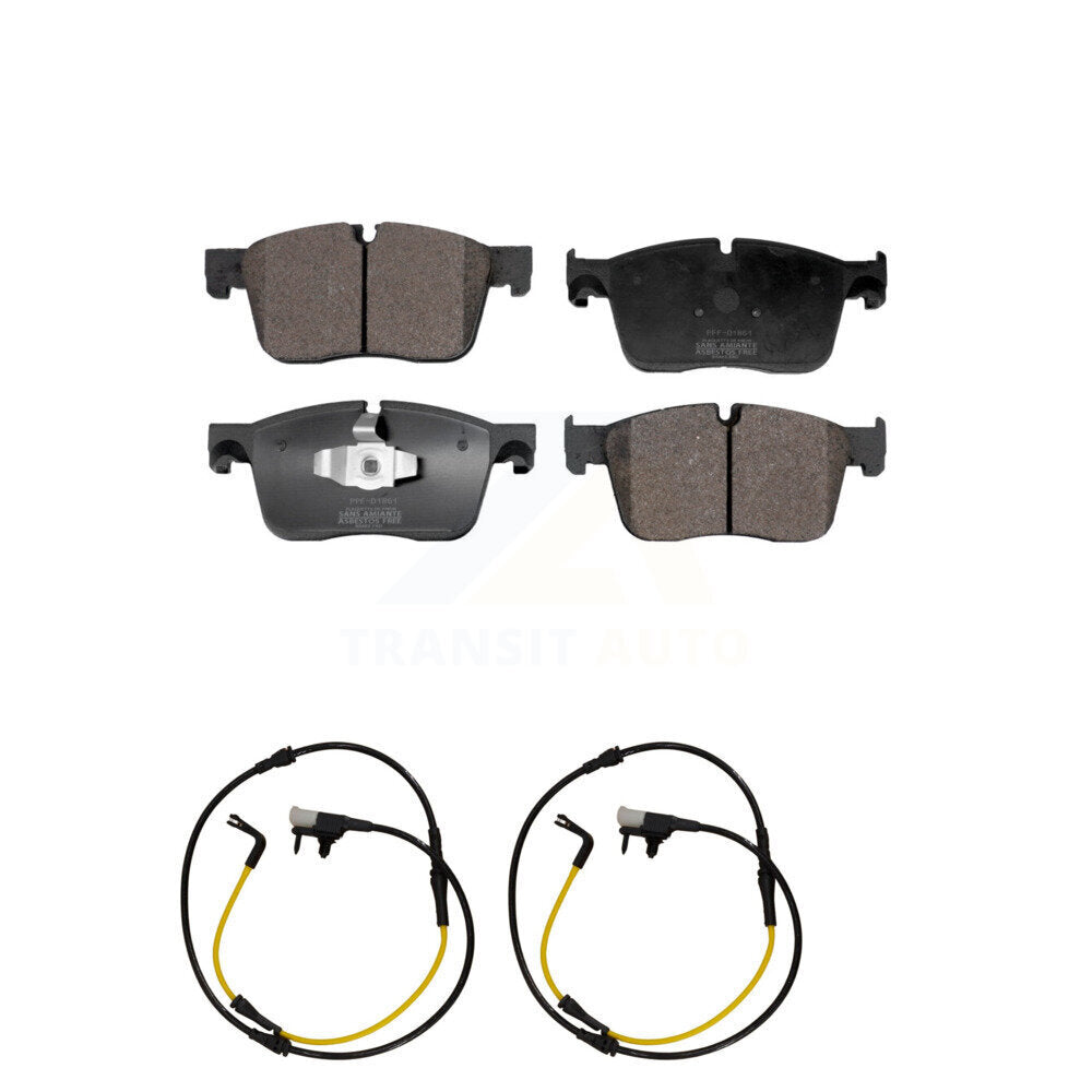 Front Semi-Metallic Brake Pads & Wear Sensor Kit For Jaguar F-Pace Land Rover Range Velar KPW-100851