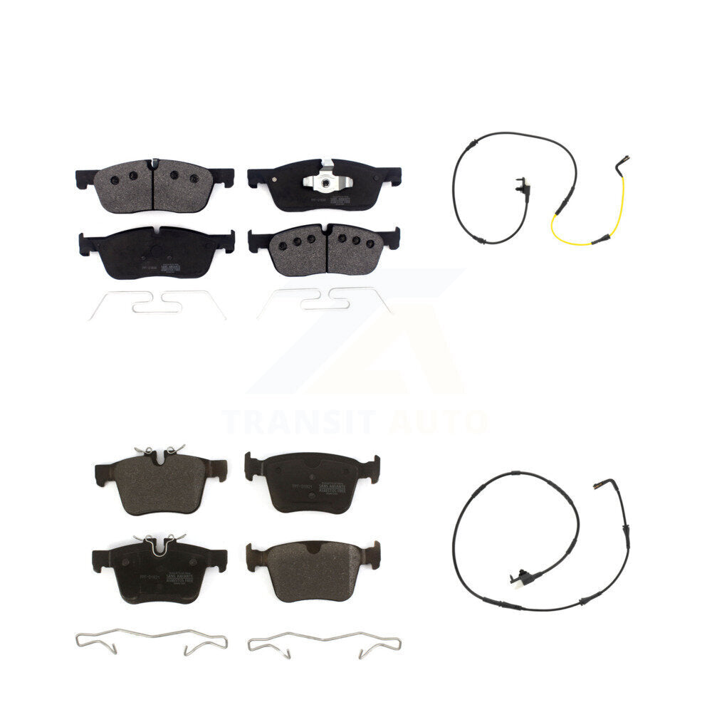 Front Rear Semi-Metallic Brake Pad And Wear Sensor Kit For Jaguar F-Pace Land Rover Range KPW-101234