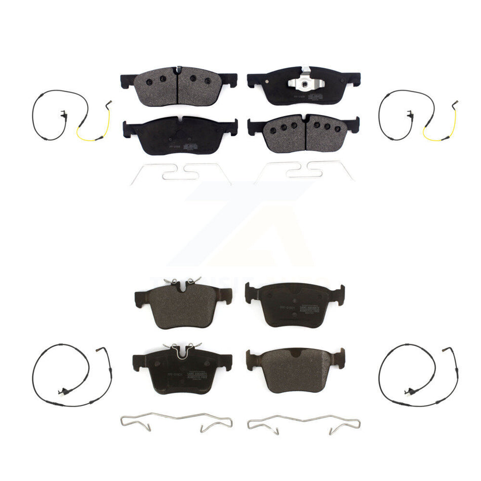 Front Rear Semi-Metallic Brake Pad And Wear Sensor Kit For Jaguar F-Pace Land Rover Range KPW-101255