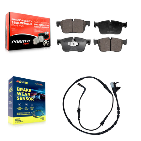 Front Semi-Metallic Disc Brake Pads And Wear Sensors Kit For Land Rover Range Velar KPW-101560