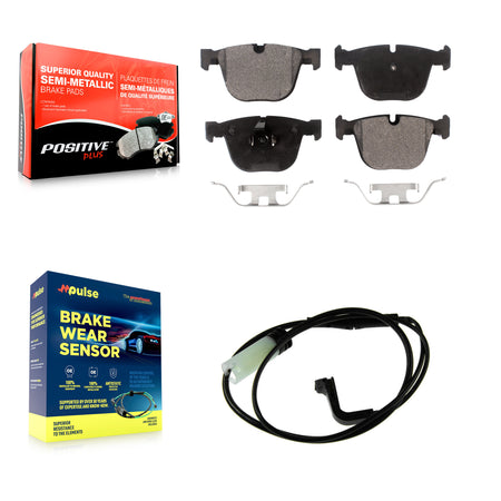 Rear Semi-Metallic Disc Brake Pads And Wear Sensors Kit For 2007-2010 BMW M5 KPW-101601