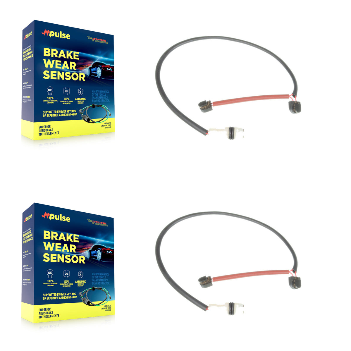 Front Brake Pads Wear Sensor (2 Pack) For Porsche 911 Carrera GT KSE-100001