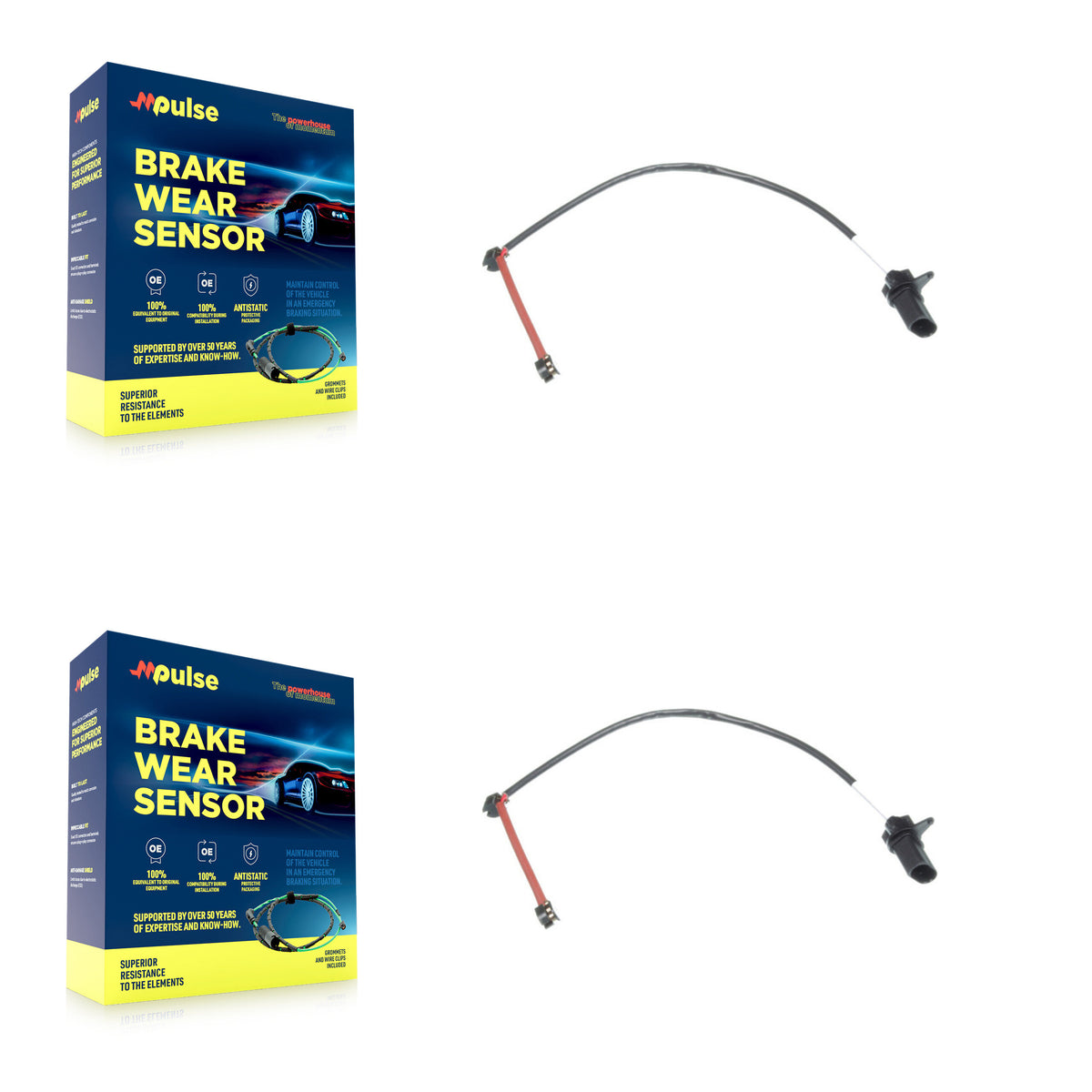 Front Brake Pads Wear Sensor (2 Pack) For Audi RS5 S8 A6 A7 Sportback KSE-100032