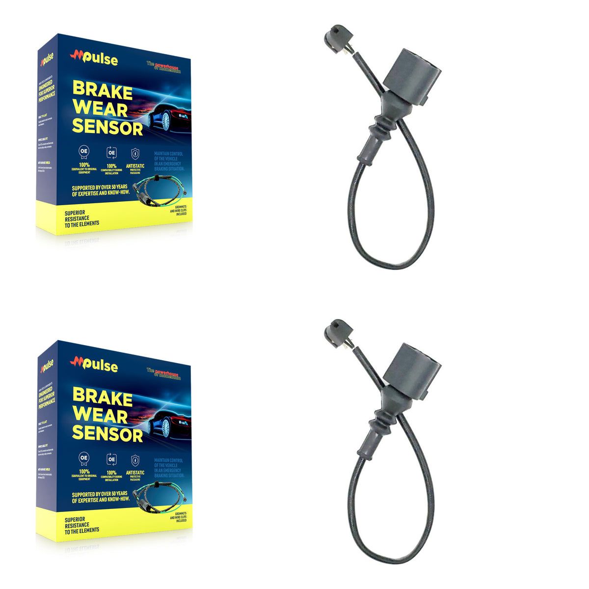 Front Brake Pads Wear Sensor (2 Pack) For Porsche 911 718 Cayman Boxster Audi TT Quattro KSE-100084