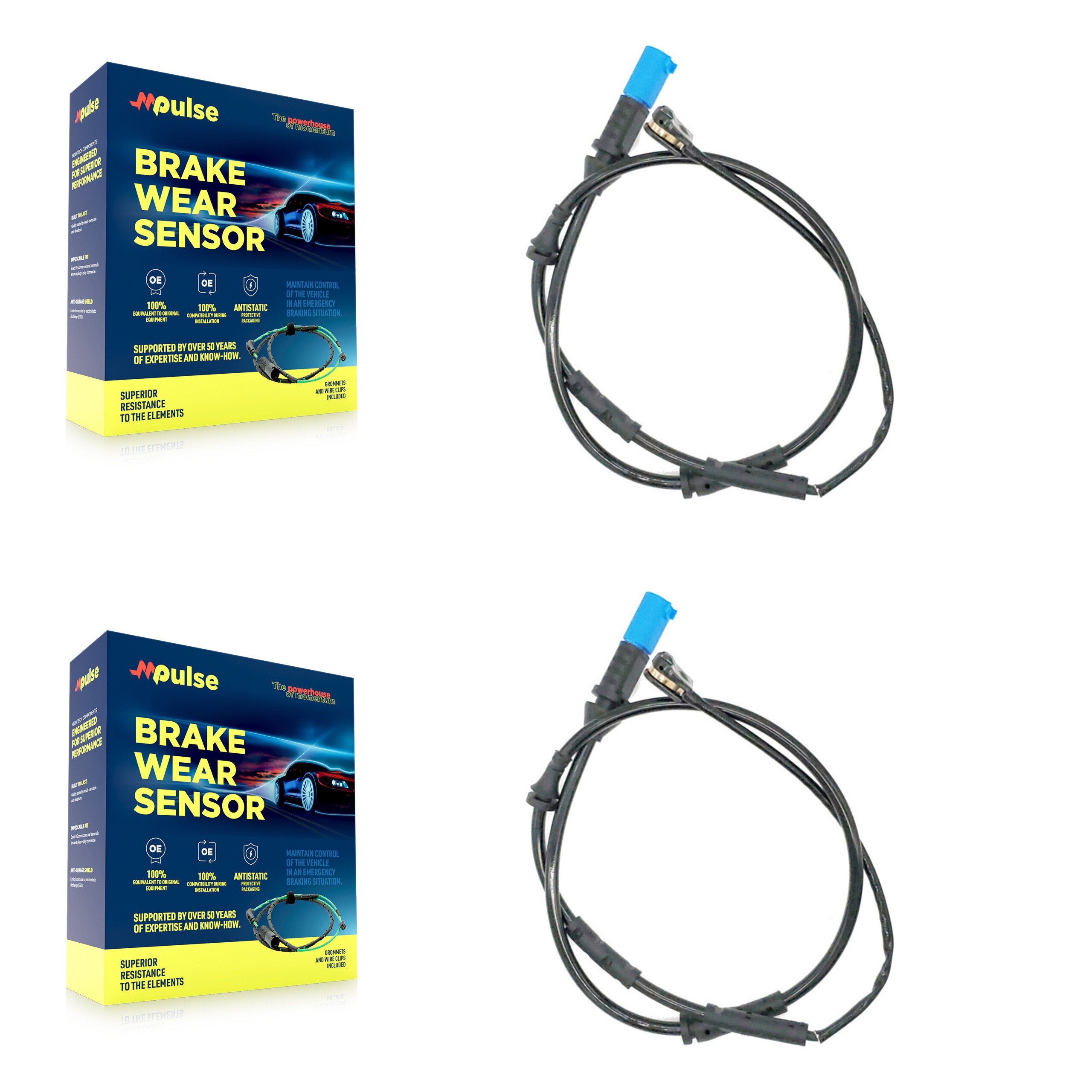 Front Brake Pads Wear Sensor (2 Pack) For BMW X3 X4 iX3 KSE-100090