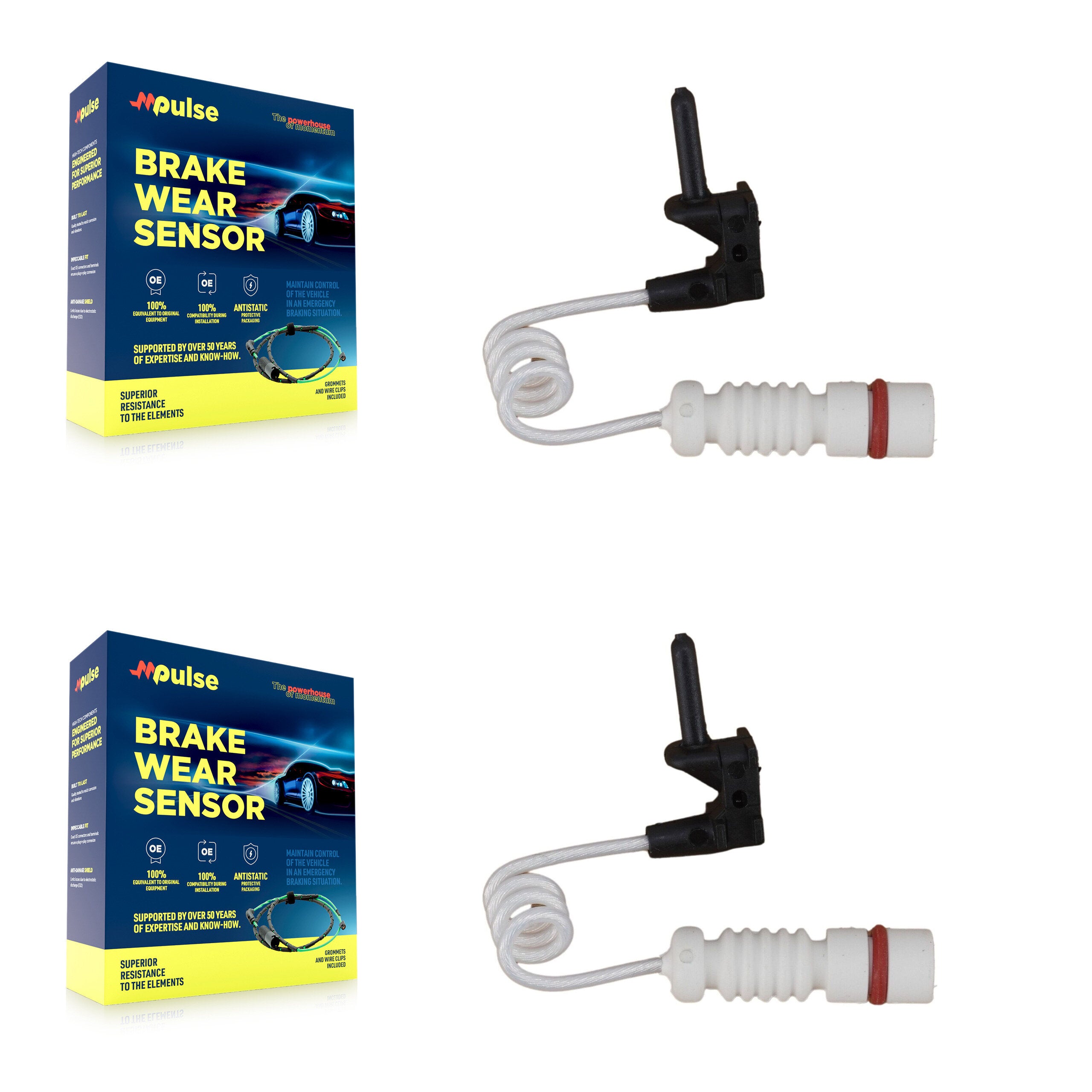 Front Brake Pads Wear Sensor (2 Pack) For Mercedes-Benz ML500 ML430 G500 G550 G63 AMG G55 KSE-100098