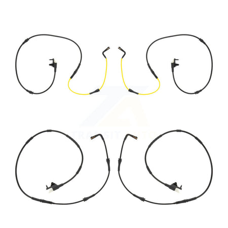 Front Rear Brake Pads Wear Sensor (4 Pack) For Jaguar F-Pace Land Rover Range Velar KSE-100119